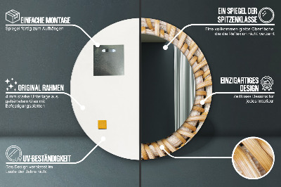 Dekorative spejle Naturlig fletning
