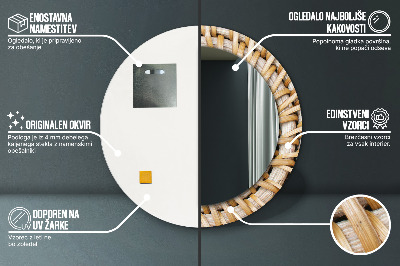 Dekorative spejle Naturlig fletning