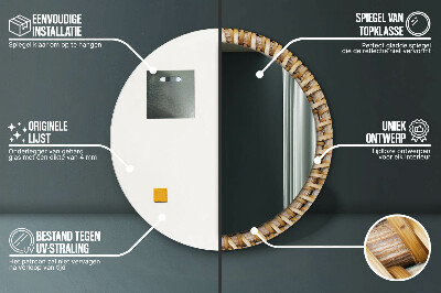 Dekorative spejle Naturlig fletning