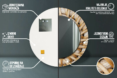 Dekorative spejle Naturlig fletning