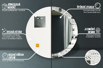 Dekorative spejle Avismønster