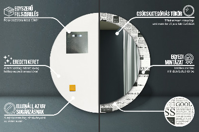 Dekorative spejle Avismønster