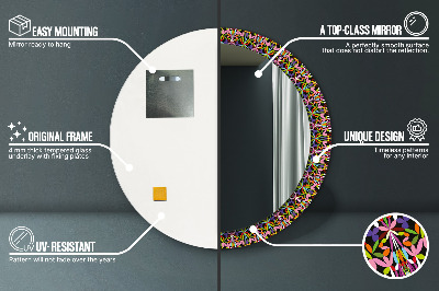 Dekorative spejle Psykedelisk mandala-mønster