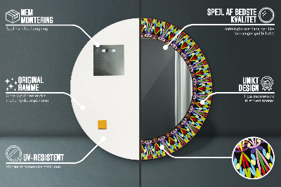 Dekorative spejle Psykedelisk mandala-mønster