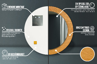 Dekorative spejle Metaloverflade