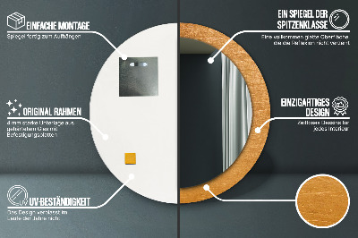 Dekorative spejle Metaloverflade