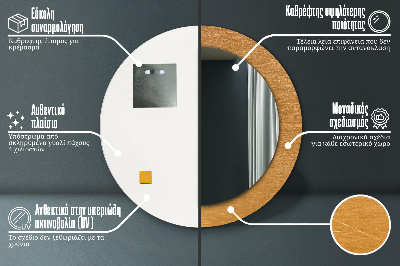 Dekorative spejle Metaloverflade