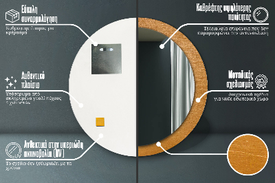 Dekorative spejle Metaloverflade