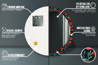 Dekorative spejle Rød valmue