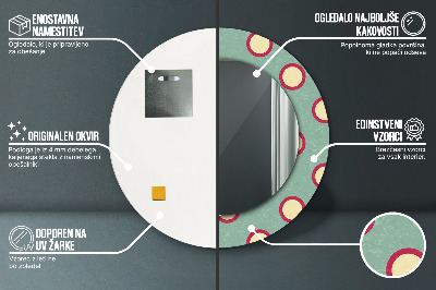 Dekorative spejle Cirkler prikker