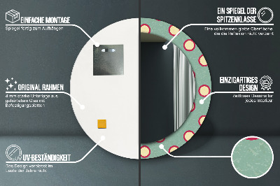 Dekorative spejle Cirkler prikker