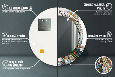 Dekorative spejle Abstrakt farvet glas