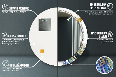 Dekorative spejle Abstrakt farvet glas