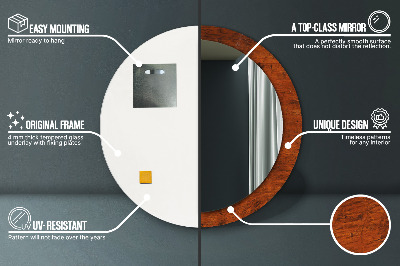 Dekorative spejle Naturligt træ
