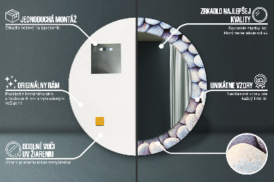 Dekorative spejle Cirkel af havsten