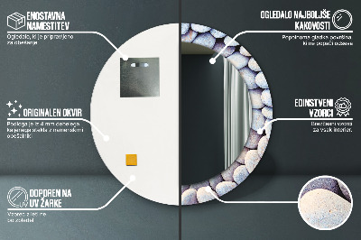 Dekorative spejle Cirkel af havsten