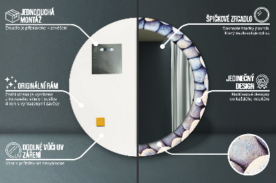 Dekorative spejle Cirkel af havsten