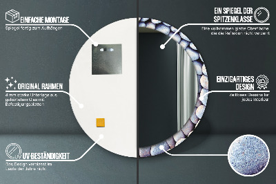 Dekorative spejle Cirkel af havsten