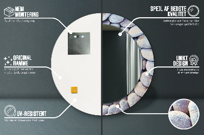 Dekorative spejle Cirkel af havsten