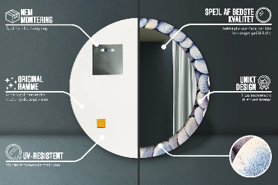 Dekorative spejle Cirkel af havsten