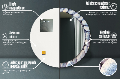 Dekorative spejle Cirkel af havsten