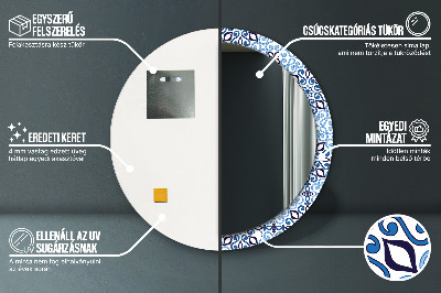 Dekorative spejle Blåt arabisk mønster