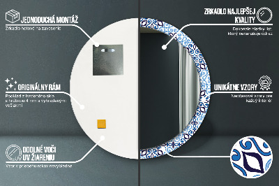Dekorative spejle Blåt arabisk mønster