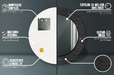 Dekorative spejle Futuristisk abstrakt