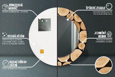 Dekorative spejle Træstammer