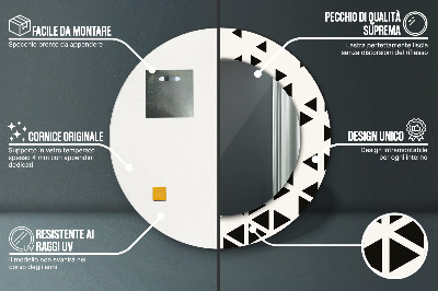 Dekorative spejle Abstrakt geometrisk