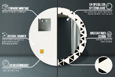 Dekorative spejle Abstrakt geometrisk