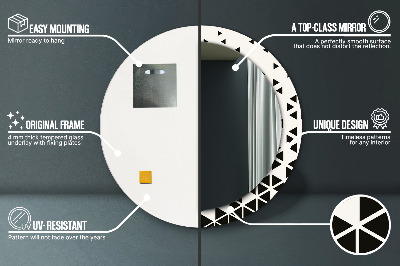 Dekorative spejle Abstrakt geometrisk