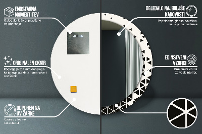 Dekorative spejle Abstrakt geometrisk