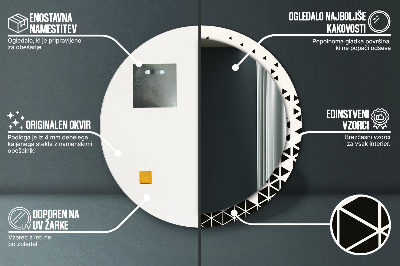 Dekorative spejle Abstrakt geometrisk