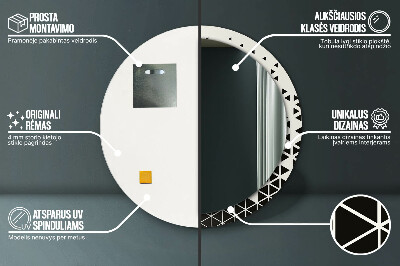 Dekorative spejle Abstrakt geometrisk