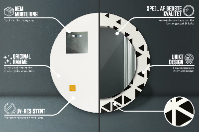 Dekorative spejle Abstrakt geometrisk