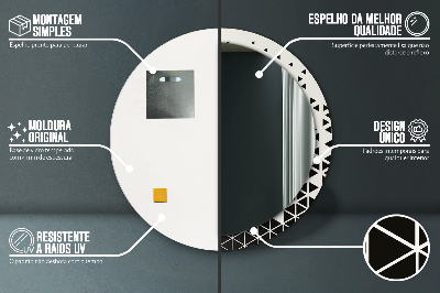 Dekorative spejle Abstrakt geometrisk