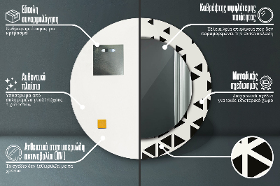 Dekorative spejle Abstrakt geometrisk