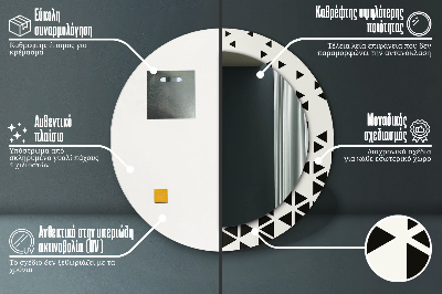 Dekorative spejle Abstrakt geometrisk