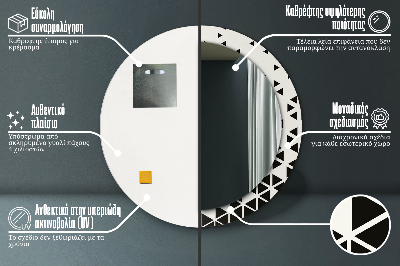 Dekorative spejle Abstrakt geometrisk