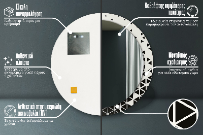 Dekorative spejle Abstrakt geometrisk