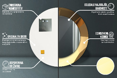 Dekorative spejle Guld abstrakt