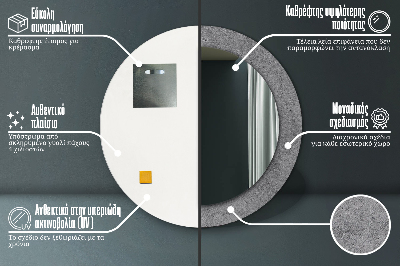 Dekorative spejle Beton tekstur