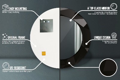 Dekorative spejle Abstrakt sort