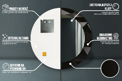 Dekorative spejle Abstrakt sort