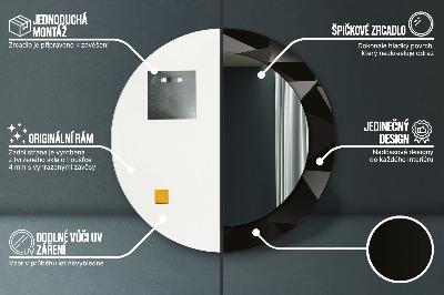 Dekorative spejle Abstrakt sort