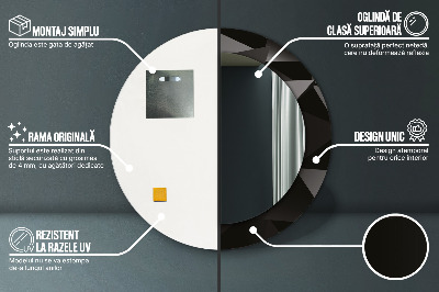 Dekorative spejle Abstrakt sort