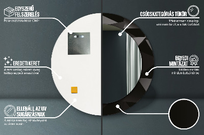 Dekorative spejle Abstrakt sort