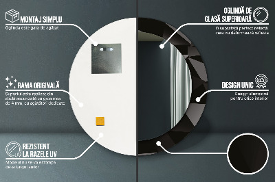 Dekorative spejle Abstrakt sort