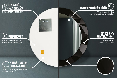 Dekorative spejle Abstrakt sort